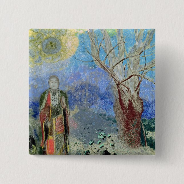 Badge Carré 5 Cm Le Bouddha, c.1905 (Devant)