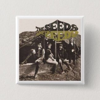 Badge Carré 5 Cm Le bouton de graines