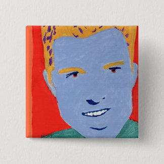 Badge Carré 5 Cm Le bouton de gros morceau