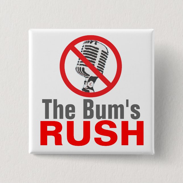 Badge Carré 5 Cm Le Bum's RUSH (Devant)