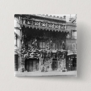 Badge Carré 5 Cm Le cabaret De "l'Enfer" à Paris