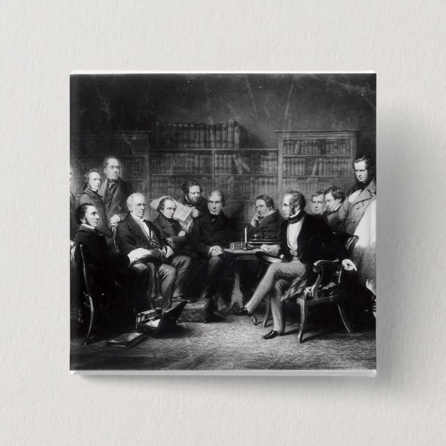 Badge Carré 5 Cm Le Cabinet d'Aberdeen (Devant)