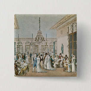 Badge Carré 5 Cm Le café Frascati en 1807