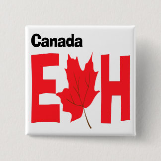 Badge Carré 5 Cm Le Canada hein