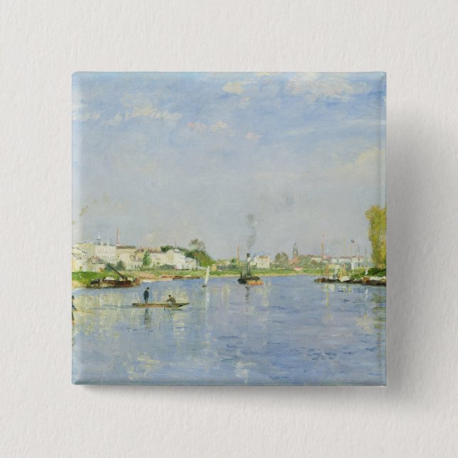 Badge Carré 5 Cm Le canal Saint-Denis (Devant)