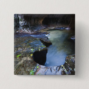 Badge Carré 5 Cm Le canyon de fente de souterrain