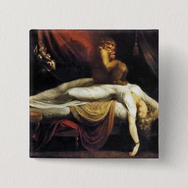 Badge Carré 5 Cm Le cauchemar (Devant)