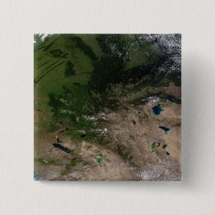 Badge Carré 5 Cm Le changement de la végétation