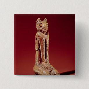 Badge Carré 5 Cm Le chat principal de Marco, de la Floride