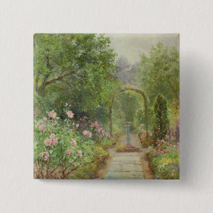 Badge Carré 5 Cm Le chemin de jardin