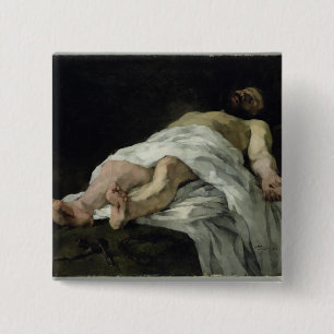 Badge Carré 5 Cm Le Christ pris vers le bas de la croix, 1874