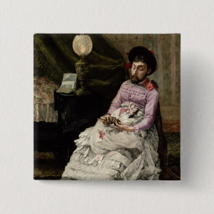 Badge Carré 5 Cm Le clown