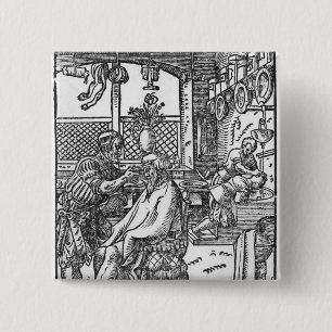 Badge Carré 5 Cm Le coiffeur