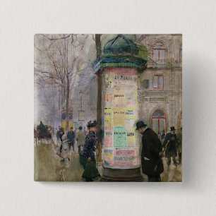 Badge Carré 5 Cm Le Colonne Morris, c.1885