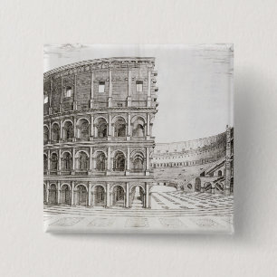 Badge Carré 5 Cm Le Colosseum, construit dans l'ANNONCE 80