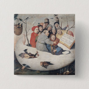 Badge Carré 5 Cm Le concert dans l'oeuf