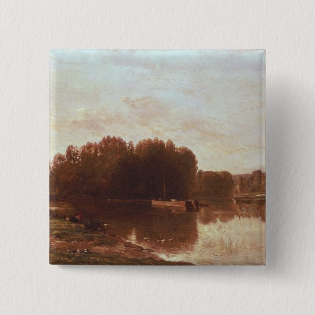 Badge Carré 5 Cm Le confluent (Devant)