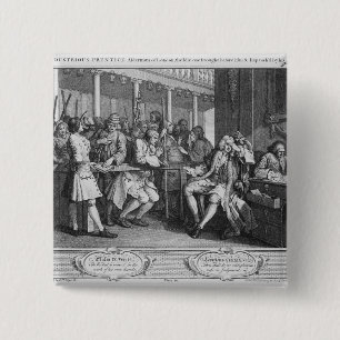 Badge Carré 5 Cm Le 'conseiller municipal travailleur d'apprenti de