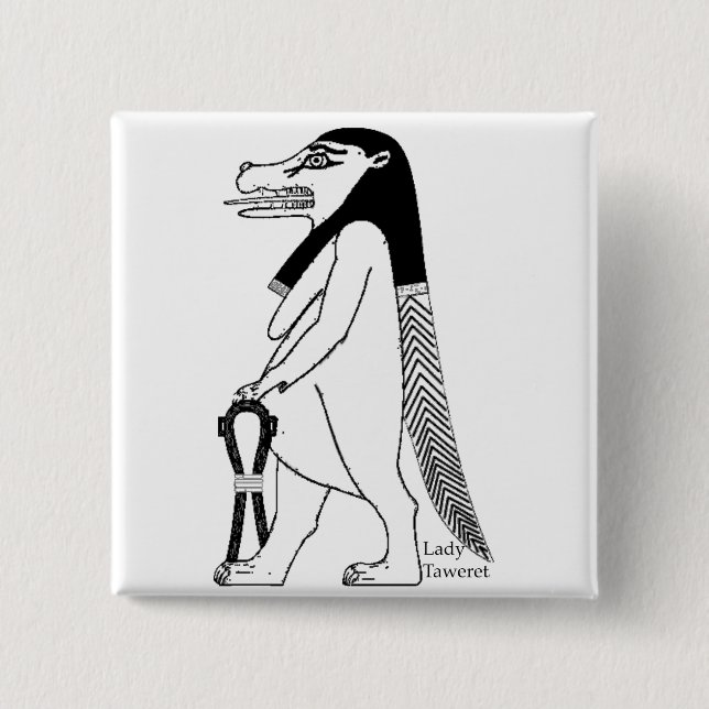 Badge Carré 5 Cm Le corps d'une déesse : (Devant)