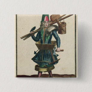 Badge Carré 5 Cm Le costume du maçon