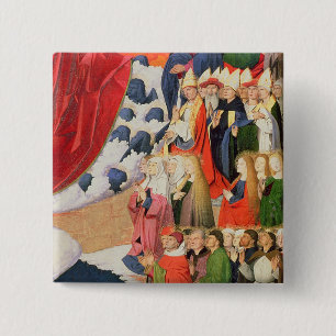 Badge Carré 5 Cm Le couronnement de la Vierge, accompli 1454