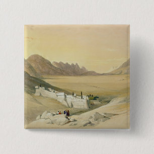 Badge Carré 5 Cm Le couvent de St Catherine, mont Sinaï