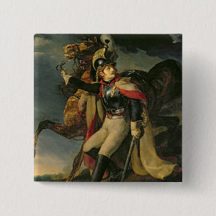 Badge Carré 5 Cm Le Cuirassier blessé, 1814