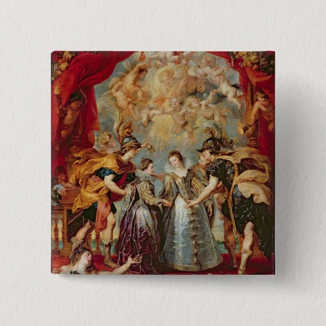 Badge Carré 5 Cm Le cycle de Medici (Devant)