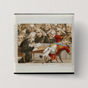 Badge Carré 5 Cm Le décret impérial à George III