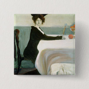 Badge Carré 5 Cm Le déjeuner