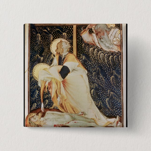 Badge Carré 5 Cm Le dépôt du Christ (Devant)