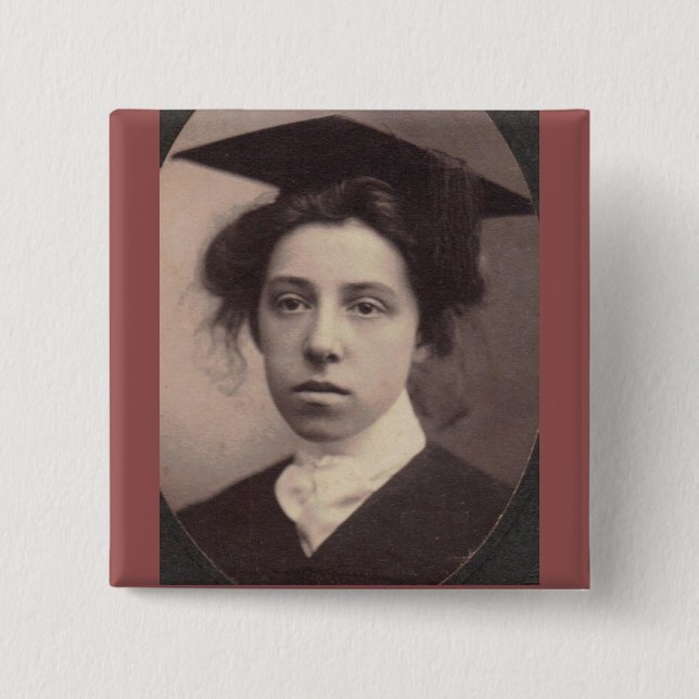 Badge Carré 5 Cm Le diplômé (Devant)