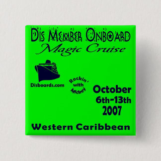 Badge Carré 5 Cm le DIS embarque pin13B