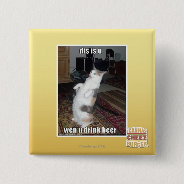 Badge Carré 5 Cm le DIS est u (Devant)