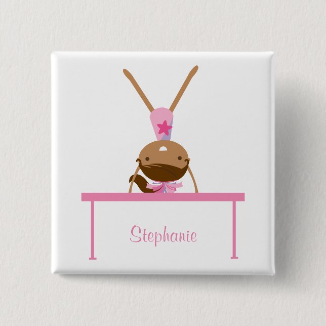 Badge Carré 5 Cm Le faisceau d'équilibre personnalisé de (Devant)