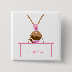 Badge Carré 5 Cm Le faisceau d'équilibre personnalisé de