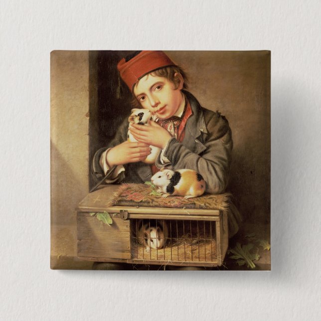 Badge Carré 5 Cm Le favori (Devant)