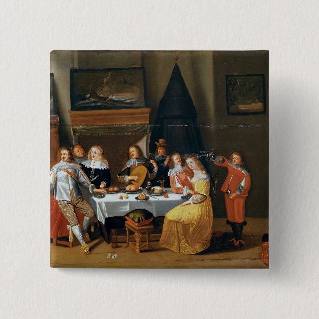 Badge Carré 5 Cm Le festin (Devant)