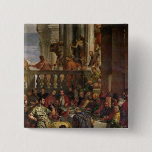 Badge Carré 5 Cm Le festin de mariage chez Cana