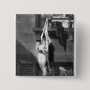 Badge Carré 5 Cm Le feu