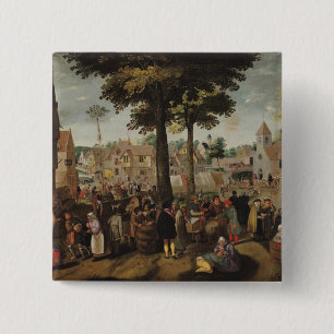 Badge Carré 5 Cm Le Flamand juste