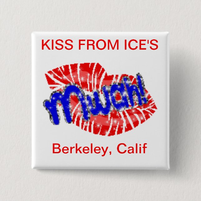 Badge Carré 5 Cm le fond de visite (Devant)