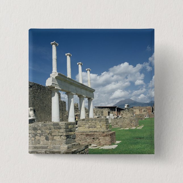 Badge Carré 5 Cm Le forum (Devant)