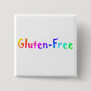 Badge Carré 5 Cm Le gluten libèrent