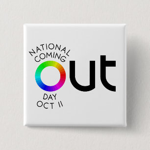 Badge Carré 5 Cm Le grand bouton de blanc de carré de SORTIE