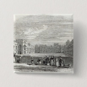 Badge Carré 5 Cm Le grand quadrilatère, château de Windsor