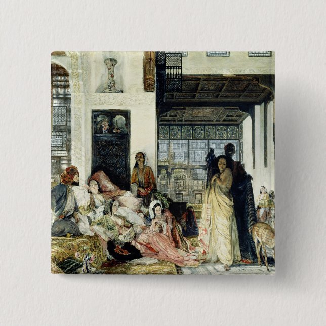 Badge Carré 5 Cm Le harem (Devant)