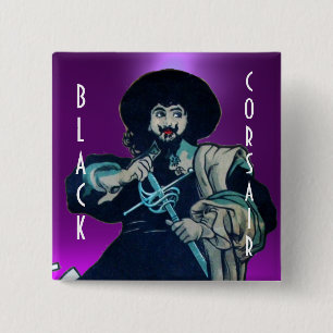 Badge Carré 5 Cm LE JEU NOIR CORSAIR violet