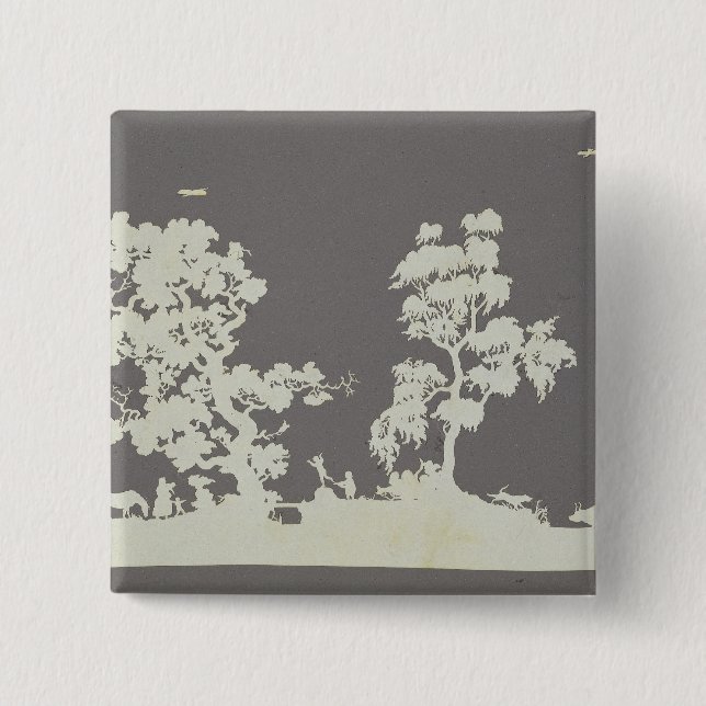 Badge Carré 5 Cm Le jour d'été (Devant)