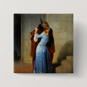 Badge Carré 5 Cm Le Kiss Francesco Hayez